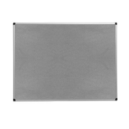 Notice board MARIA, 1200x900 mm, grey, alu frame