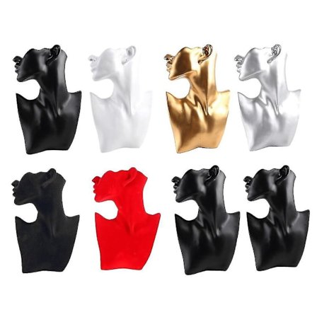 Halskjede Ørepynt Bryst Smykke Display Kvinnelig Mannequin