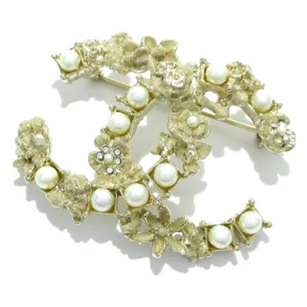 Chanel Vintage Pre-owned Brooch , Geel , Dames , Maat: ONE Size Vintage Sieraden