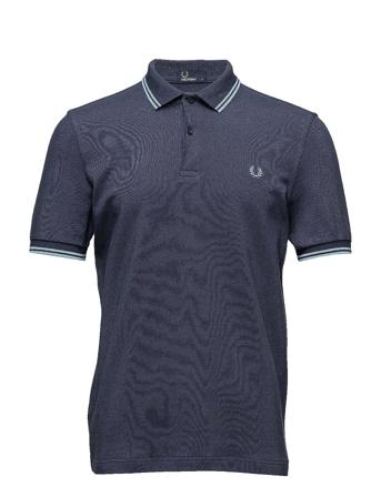 Twin Tipped Fp Shirt Polos Short-sleeved Blå Fred Perry