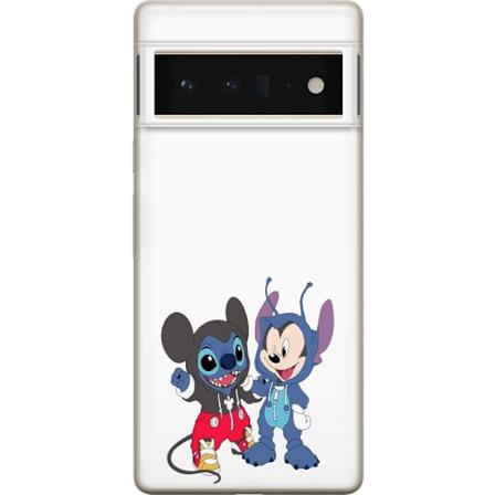 Google Pixel 6 Pro Gjennomsiktig deksel Stitch Mikke Mus