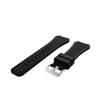 Samsung Galaxy Watch 46mm/Gear S3 Silikonarmband Svart