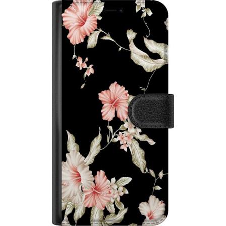 Samsung Galaxy S24 FE Lommeboketui Floral Mønster Svart