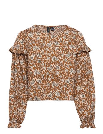 Vmelina Flower Ls O-Neck Top Exp Patterned Vero Moda