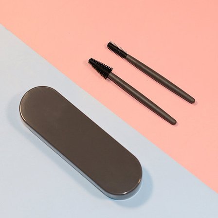 2st/kartong Silikon ögonfransborste för rengöring av smink Mascara öga