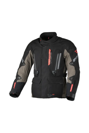 Motorradjacke Macna Ultimax 2.0 Schwarz/Grau/Rot L