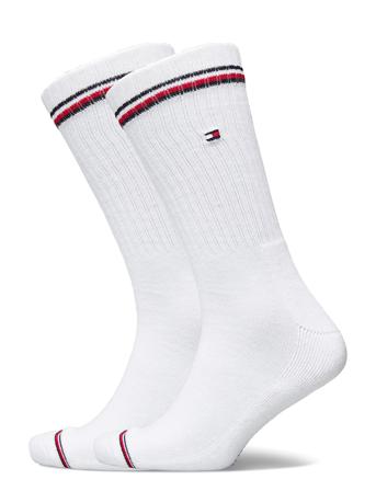 Th Men Iconic Sock 2P Underwear Socks Regular Socks Hvit Tommy Hilfiger