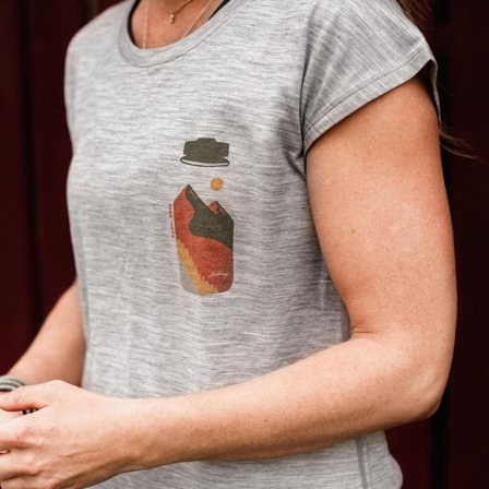 Lundhags Fulu Merino Bottle T-Shirt W Light Grey