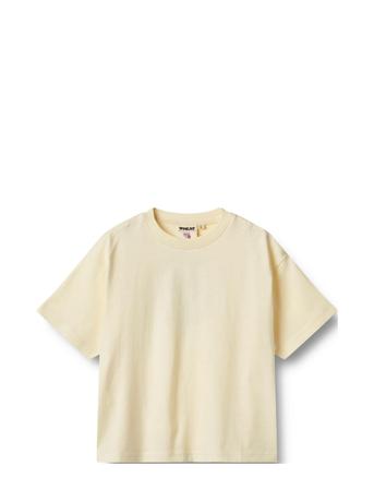 T-Shirt S/S Noko Tops T-Kortærmet Skjorte Beige Wheat