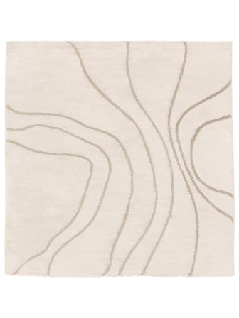 Large Bahia Rug - Cream White/Beige 240X240 Rustic Style