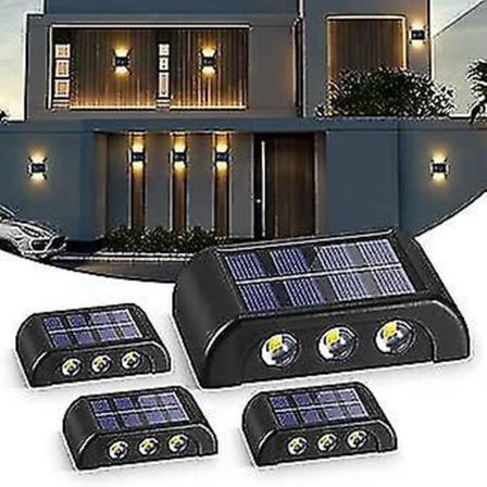 4 kpl Aurinkoenergialla Toimivia Sein valaisimia Ulkok ytt n, 6 Led-Aurinkoenergiaa K ytt v Aita Valoa