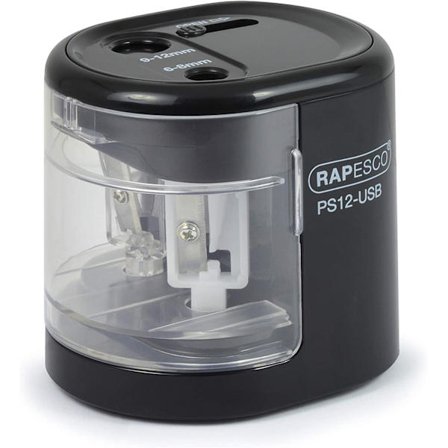 USB Elektrisk Blyantspidser, Sort