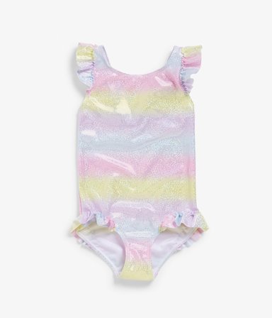 Kappahl | Regnbuefarget badedrakt | Rosa