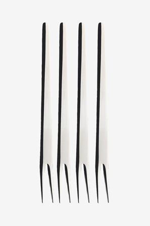 Dorre - Tapasgaffel Tåre 4-pak - Sølvfarvet - Bestik - Fra Homeroom