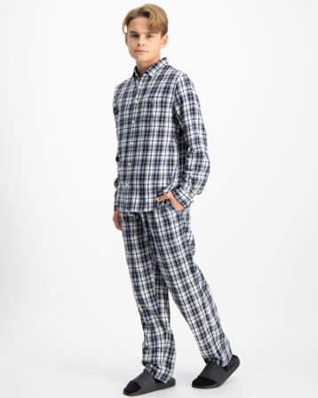 GANT SMALL CHECK PAJAMA PANTS Blå Pyjamas/Pyjamasbyxor Kille - Kids Brand Store