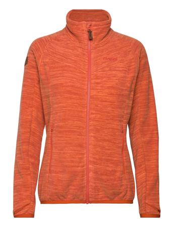 Hareid Fleece W Jacket Nohood Red Bergans