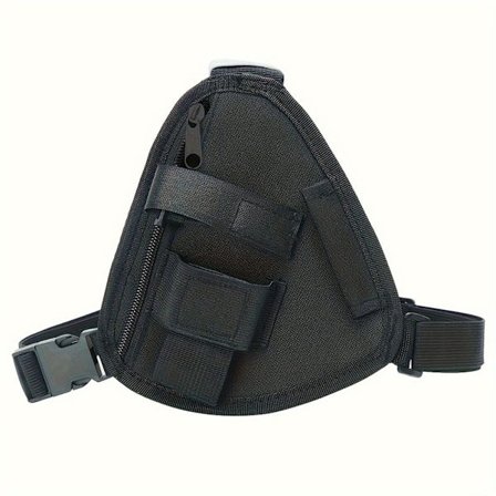 Tovejs radio brysttaske, multifunktionel og praktisk tovejs radio taske, egnet til udendørs sport, byggepladser og klatring