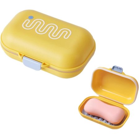 Bærbar Sæbeholder med Låg, Vandtæt og Forseglet Sæbeholder, Sæbeholdere til Hjemmet, Badeværelset, Vandring, Rejser