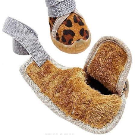 Hundesko 4 stk Kjæledyrsko Holder Varmen Borrelås Snøstøvler for Hunder Vinter