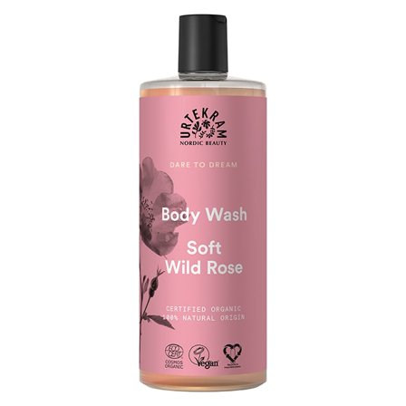 Urtekram Nordic Beauty Soft Wild Rose Duschtvål 500 ml