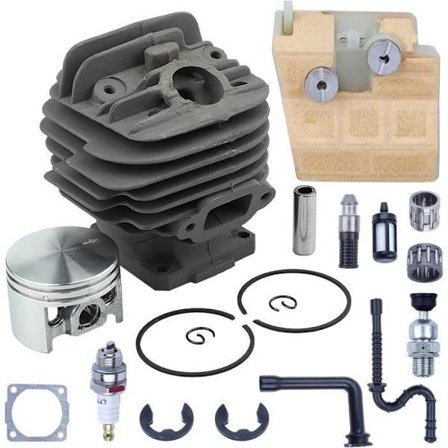 Cylinderstempelkit på 44,7 mm tilpasning til STIHL 026 028 MS180 MS260 MS360 Motorsavdel med foldefilter h