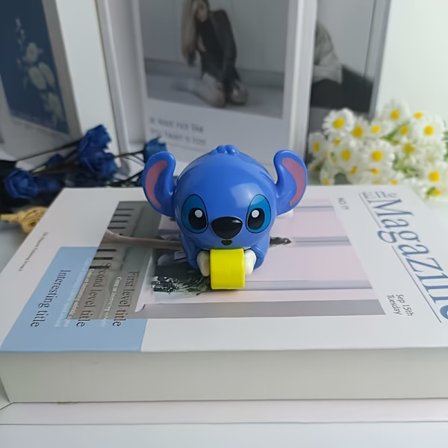 Figur dukke to Stiled Stich figur hjemme skrivebord ornamenter Angel skrivebord dekorasjon Halloween Jul ideell feriegave