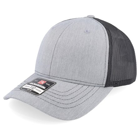 Richardson - Grau Trucker Cap - Kids 112 Split Heather Grey/Black Trucker @ Hatstore