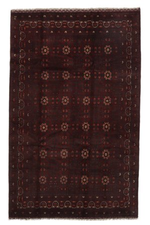 Afghan Khal Mohammadi Teppe Håndknyttet 196X300 Svart Afghanistan