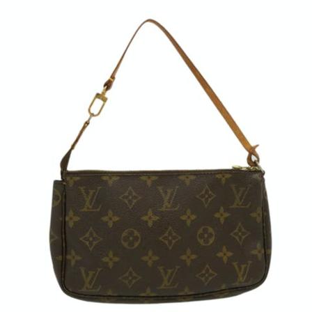 Louis Vuitton Vintage, Pre-Owned Pouch Accessories Monogram Bag Bruin, Dames, Maat:ONE Size