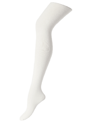 Å WOMAN Strumpbyxor i bomullsmix Vit M