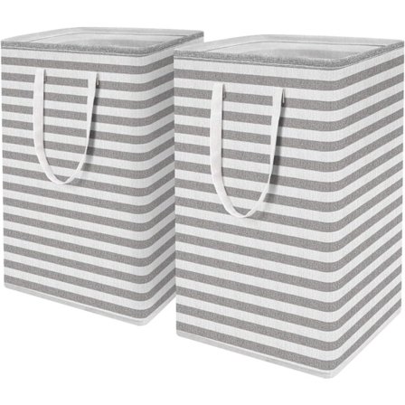 Pyykkikori 75L Taitettava Suuri Pyykkikori Helppokäyttöisillä Kantokahvoilla Vapaasti Seisova Vedenpitävä Vaatekori