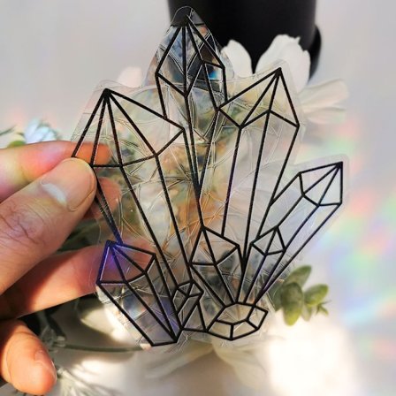 Regnbåge prisma solfångare statisk glasdekal PVC anti-kollision