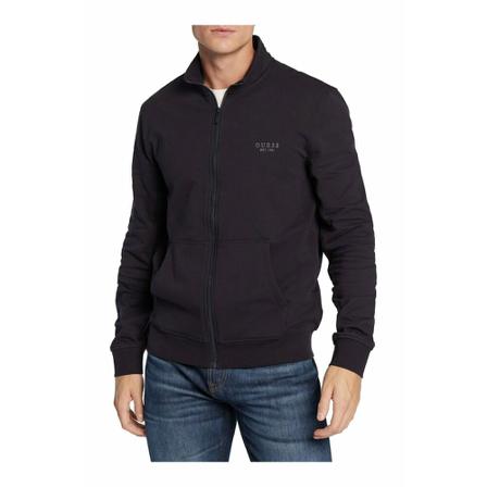 Guess Zip-throughs , Zwart , Heren , Maat: S Hoodies & sweatvesten