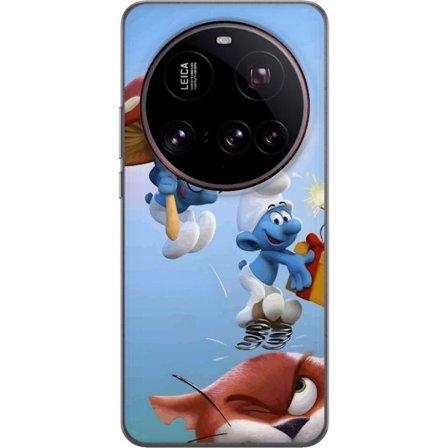 Kompatibel Mobilcover til Xiaomi Xiaomi 15 Ultra Smølferne tegneserie blå figurer retro plakat komisk serie Schtroumpfs barndom barndom serie design