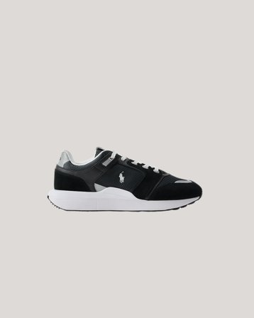 Polo Ralph Lauren LEATHER/NYLON Sneaker Svart Skor Kille - Kids Brand Store