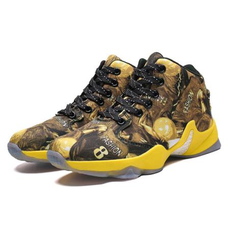 Boys Mid Basketball Shoes Sneakers Med Snörning