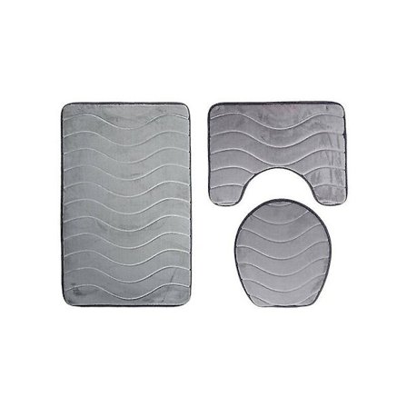 Badrumsmatta Flanell Golvmatta, Healwe Toalettstol, Healwe Toalettmatta, Healwe Badrumsmatta