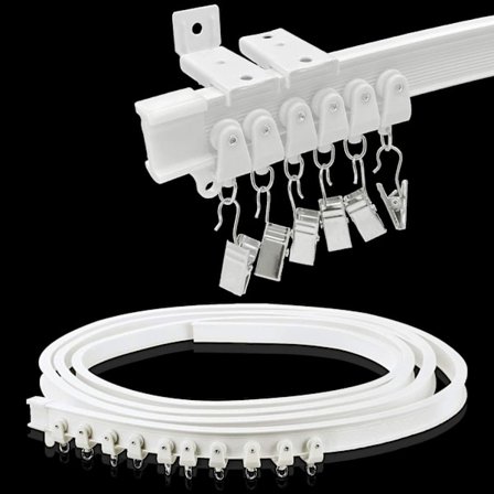 Takskenskena för gardiner (3 m), skjutbar rumsavdelare