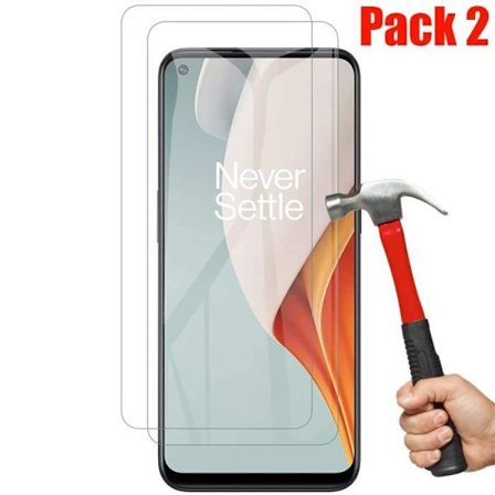 Förpackning 2 härdat glas för One Plus Nord N100 - E.F.CONNECTION - Anti Trace High Resistance Screen Glass Films