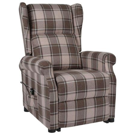 Vidaxl Reclinerfåtölj Med Uppresningshjälp Beige Tyg Beige