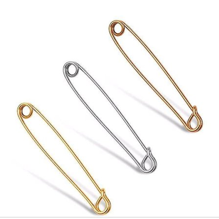 Kravepinde til mænd, sikkerhedsnål-stil slipsestang til bryllup, forretning, 3 stk.