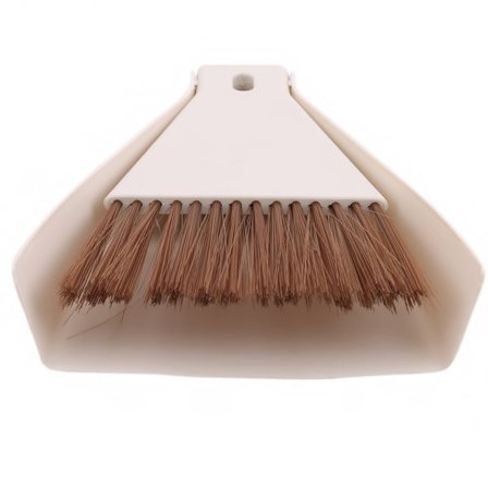 Mini sopskyffel och kvast Set Skrivbordsrengöringsborste VIT