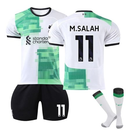 2324 Liverpool grønn bortestøydrakt Salah fotballdrakt A