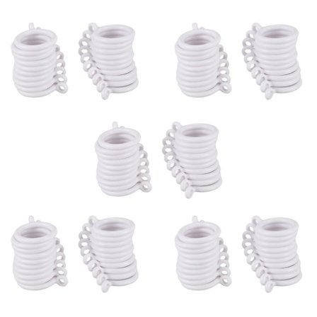 100 stk. Hvide 25mm Indre Plastik Gardinringe