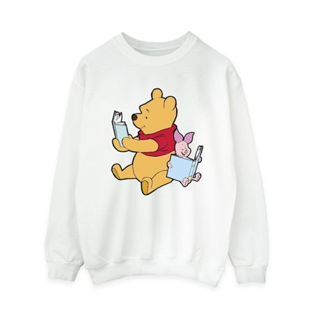 Nalle Puh Dam/Flick Tröja Läser Vit S