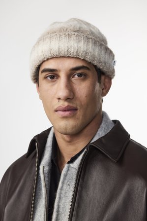 NN.07 Cable 6656 Beanie Male Khaki Alpaca blend