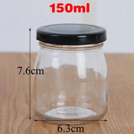 Mini Yoghurt Glas med Låg 150ML