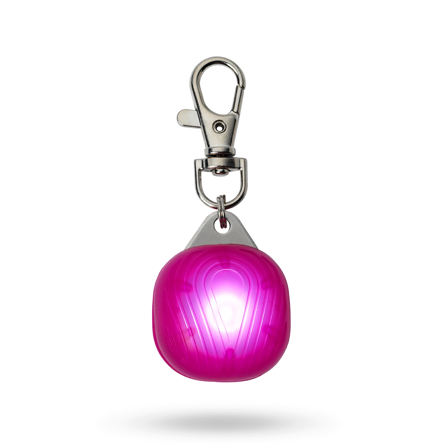 Dogman Burger LED Lampe Rosa - Reflekser & Sikkerhetslamper til gåturen på Doggie.no