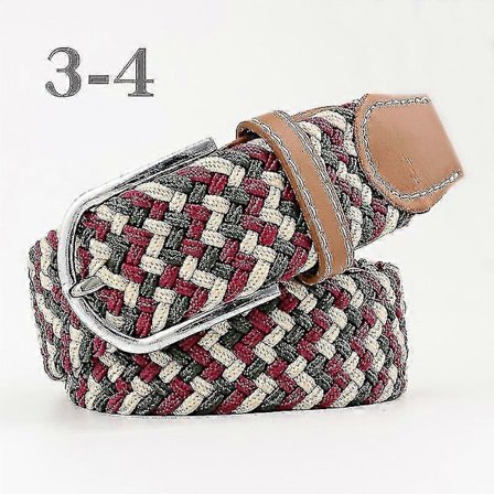 Herrar Bälte Födelsedagspresent Midjebälte Fläta Klassiskt Spänne Midjeband Justerbart Blandade 3 Färger