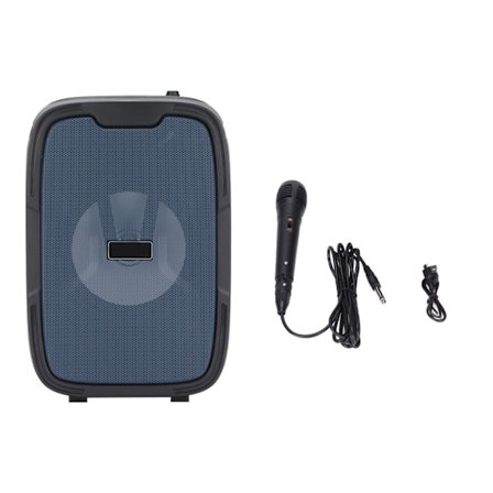 Bluetooth-kaiutin Super Bass -subwoofer - Kannettava LED-langaton kaiutin FM-radiolla ulkokaraokea varten 5 tuumaa sininen